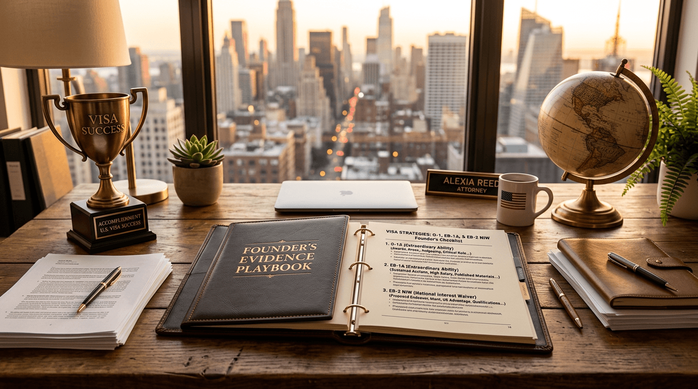The founder s evidence playbook how to build a strong o 1 eb 1772220203782